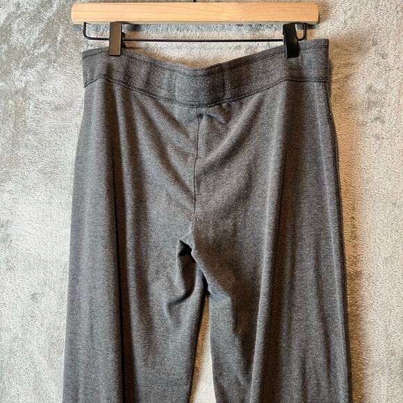 Y2K Vintage Hollister Wide Leg Lounge Pants Medium Gray Orange Embroidered Logo - Picture 6 of 6